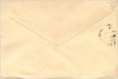Calcutta — Envelope com selo de 100 rupias e carimbo postal — M/s Stamp Syndicate — Verso