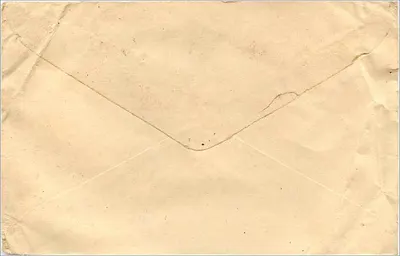 Envelope postal indiano — endereço para Jaipur, Rajasthan — selos e carimbo postal — Verso