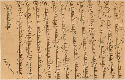 Gwalior — indyjska kartka pocztowa z tekstem w pismie devanagari — wydawca Bhawaniganj, seria 'India Post Card' — Rewers