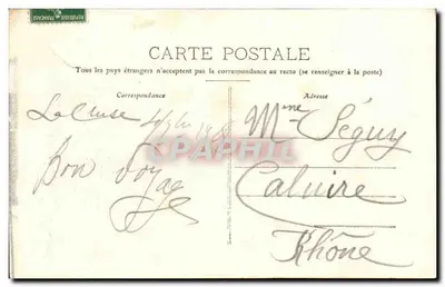 Senso della cartolina postale — Verso