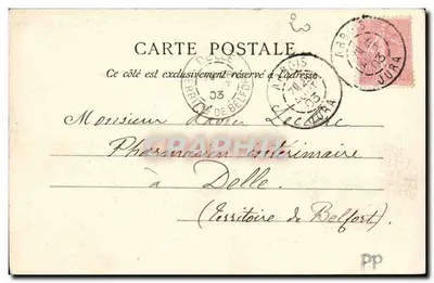 Arbois — Widok ogólny — Teulet, wyd. Besançon, nr 15 — Rewers