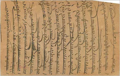 Indyjska karta pocztowa — Delhi, 31 sierpnia 1902 — wydawca nieznany — Rewers