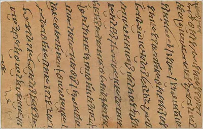 Gwalior — karta pocztowa wysłana z Tijjain — wydawca nieznany — Rewers