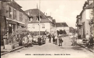 Mouchard (Jura) — Route de la Gare — Verlag Mitaine à Dôle, n° 18516