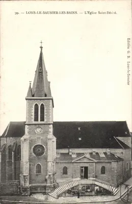 Lons-le-Saunier-les-Bains — A Igreja de São Désiré — Edição G. B. Lons-le-Saunier