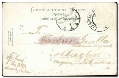 Zatoka Cigale — widok nocny z księżycem — wydawca M. L. nr 9035 — Rewers