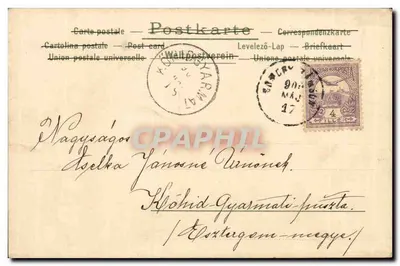 Mulher e criança alada — ilustração romântica — editor não identificado — Verso
