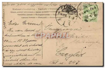 Reta Walter — Portret kobiety w sukni z krochmalikiem i kwiatami — GG Ser.1915 — Rewers