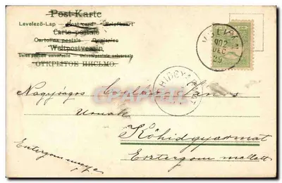 Couronne de trèfles et de fleurs bleues — Nulháni, 1902 — éditeur non identifié — Rewers