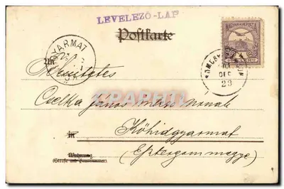 Cerberi che suonano la chitarra — editore Kunstanstalt Wezel & Neumann A.-G. Leipzig, serie 165, n°4 — Verso