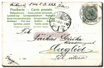 Marinaio e ragazza accanto all'acqua — H. Námadal, S. 2302 — Postkarte — Verso