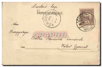 Mulher cercada de narcisos — Marcin 21 — editor: Károlyi Károly, n° 33 — Verso