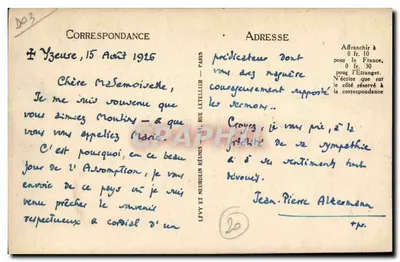 Moulins — A Abside da Catedral — LL — Verso