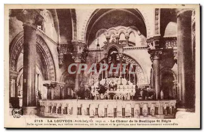La Louvecs (Ardèche) — O Coro da Basílica de São Régis — Éditions d'Art Marquet
