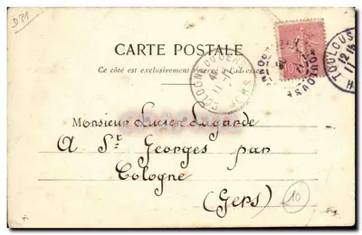 Nef van Sint-Etienne — Toulouse — Labarthe Frères, uitgever - Cliché 4 — Achterkant
