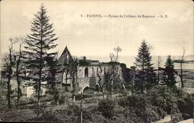 Paimpol — Ruínas da Abadia de Beauport — A. B.