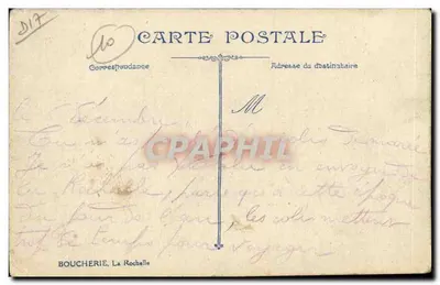 La Rochelle — A Catedral — Boucherie, La Rochelle — Verso