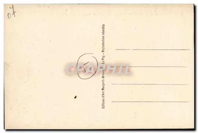 La Louvesc (Ardèche) — A totalidade da basílica de São Régis — M. B. Le Puy — Verso