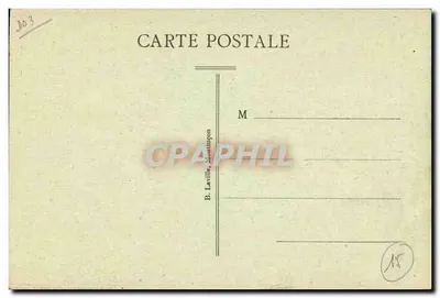 Souvigny (Allier) — Fasada kościoła z XV wieku — Obie wieże z XII wieku — B. Laville, Montinçon, nr 450 — Rewers