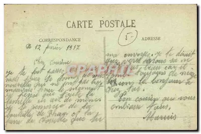 Toul - La Catedral — grabado — P. Grave editor Toul — Reverso