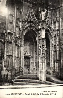 Argentan — Portal da Igreja de São Germain — P. Bollfin, editor, Argentan
