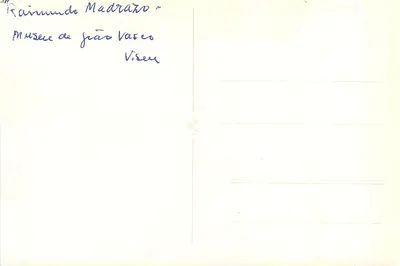 Meisje met rok met ruches — foto — Museum van João Vasco, Viseu — Achterkant