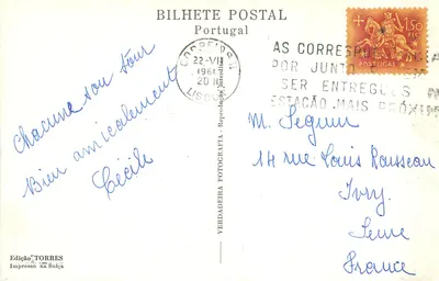 Koszta do Sol — Praia do Estoril — Wyd. Torres, nr 661 — Rewers
