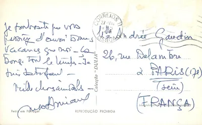 Praça D. Pedro IV — Lizbona — wydawca DULIA, n° 73 — Rewers