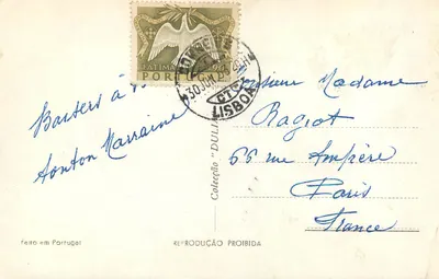 Lisbonne — Vista Parcial — série 339 — Verso