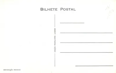SINTRA — Kasteel van de Moorse — Uitgever Bilhete Postal — Achterkant