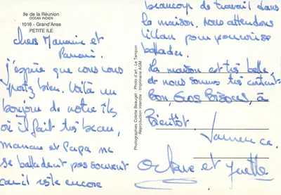 Wyspa La Réunion — Grand'Anse — Photo d'art - Le Tampon — Rewers