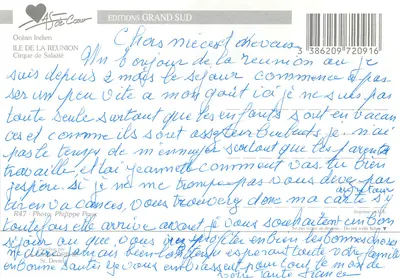 A Reunião — Cirque de Salazie — Edições Grand Sud — Verso