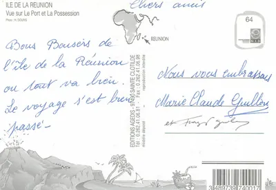 Port — La Réunion — Wydawnictwo Agédés — Rewers