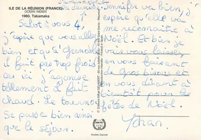 Wodospad Takamaka — Wyspa La Réunion (Francja) — Wydawnictwo Sefge Gelabert — Rewers