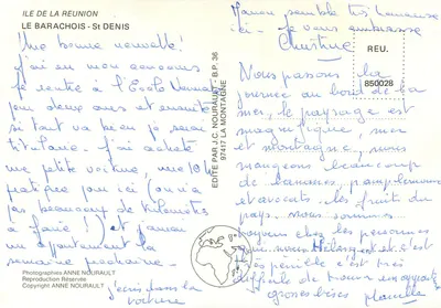Le Barachois - St Denis — Wyspa La Réunion — Wydawca J.C. Nourault, nr 36 — Rewers