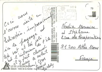 Cascata de Reunião — Ilha da Paixão — Edições Agedis — Verso