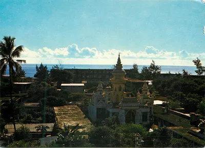 Bilhete postal moderno Ilha de Reunião Saint Denis O Templo Malabar