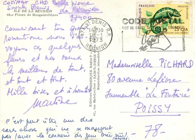 Flores de Bougainville — Saint-Denis de La Réunion — Éditions Mal-Leclerc — Verso