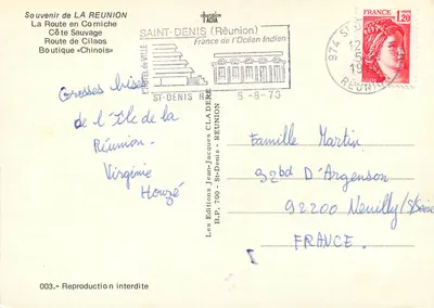 Widok na wysepkę — Côte Sauvage — Wydawnictwo Jean-Jacques Cladère — Rewers