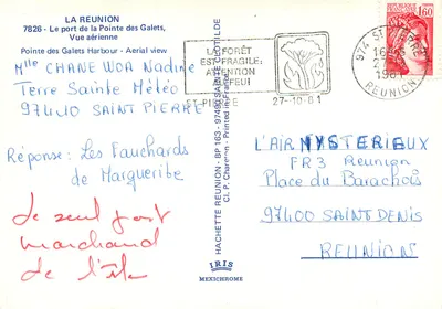 La Pointe des Galets — Widok z powietrza — IRIS — Rewers
