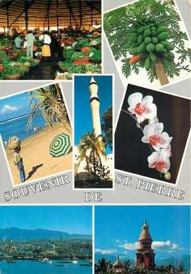 Lembrança de St. Pierre — Ilha de La Réunion — edit. KINA Italia