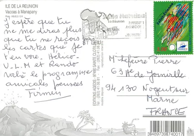 Ile Passion — Réunion — Éditions Stella Matutina — Verso