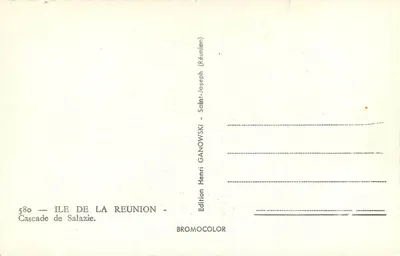 Salazie Falls — Ile de La Réunion — Henri Ganowski Edition — Back