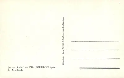 Wzgórze wyspy Bourbon — André Chénier — Librairie Jean GERARD — Rewers