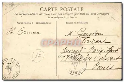 Chartres — Facha da Catedral — Coleção AD — Verso