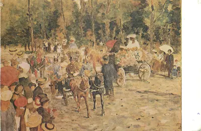 Festa da Flor — Museu de Arte de Bătăia cu flori la sosea — editor não visível