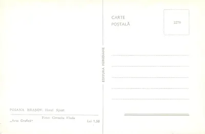 Hotel Sport — Poiana Brașov — Wydawca Meridian — Rewers