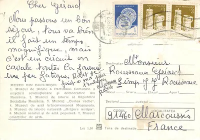 Muzee din București — série editada por Artă Populară — Verso