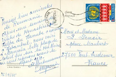 Constanța — widok panoramiczny i zabytki — Wydawca Arta Grafică — Rewers
