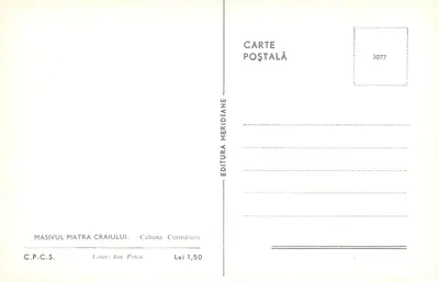 Masivul Piatra Craiului — Cabana Curmătura — Wydawnictwo Meridian — Rewers